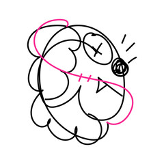 Vector Doodle Illustrations in various abstract shapes	
