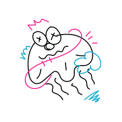 Obraz premium Vector Doodle Illustrations in various abstract shapes 