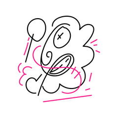 Vector Doodle Illustrations in various abstract shapes	
