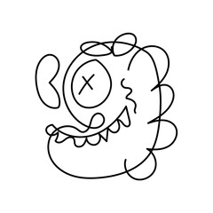 Vector Doodle Illustrations in various abstract shapes	
