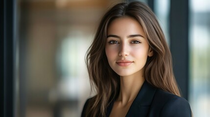 Obraz premium Portrait of a Successful Female Professional for Diverse and Modern Business Concepts