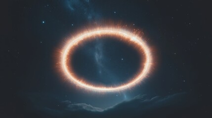 The halo is a reflection of the darkness on the black background