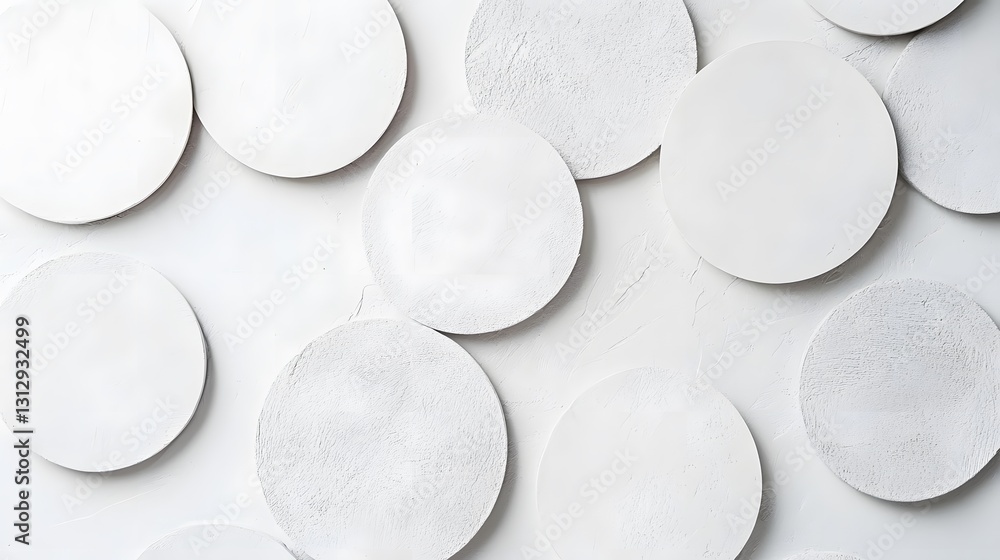 Poster abstract white circle pattern background texture