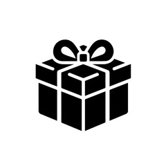 Gift Box logo black and white