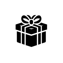 Gift Box logo black and white