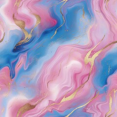 Fototapeta premium Abstract fluid art with swirling patterns, seamless repeating pattern