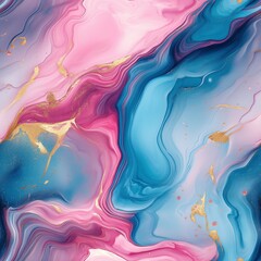 Abstract fluid art with swirling patterns, seamless repeating pattern