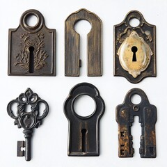 Vintage Keyholes Set - Versatile Collection for Antique Designs