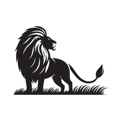 Lion Silhouette Vector Illustration