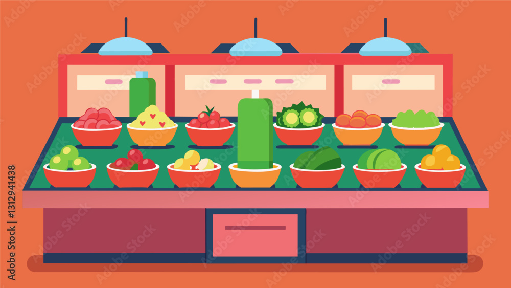 Poster our interactive salad bar is the perfect choice for healthconscious diners offering a wide selection