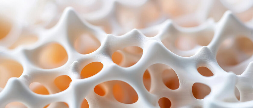 Innovative 3D printed structure showcasing intricate patterns and textures