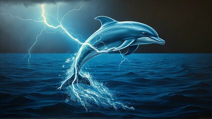 dolphin jumping out of water