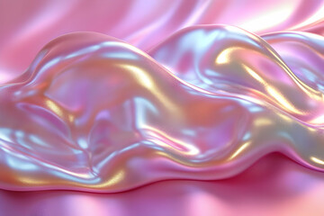 Abstract Pink Iridescent Fabric Texture