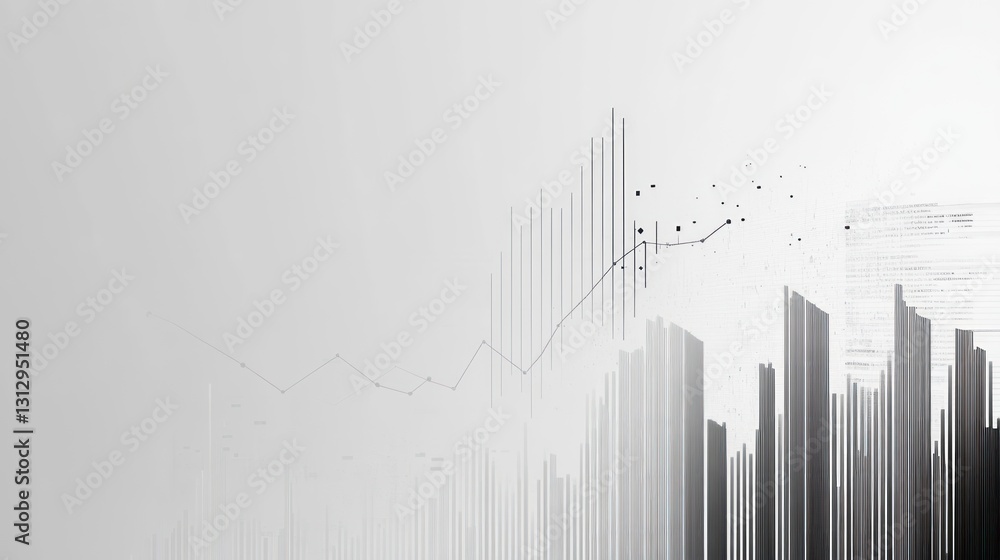 Poster abstract data visualization, digital graph, modern background. possible use website background, pres