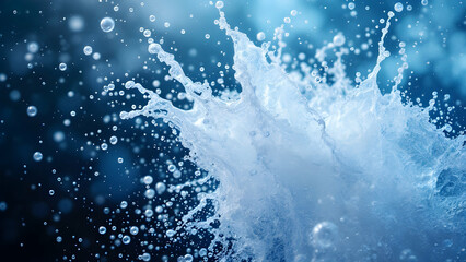 Obraz premium Molten Potassium and Ice Water Reaction with Purple Flames and Metal Spray 