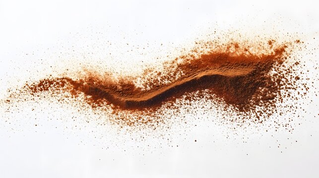 Aromatic Spices Cascade: A captivating visual of vibrant, ground spice artfully arranged, creating an inviting sensory experience for culinary enthusiasts and food lovers. - Powered by Adobe