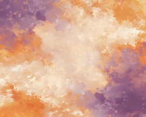 Abstract Orange Purple Watercolor Background Texture