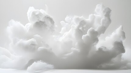 Soft Clouds in the Sky: Close-up captures a mesmerizing fluffy cloud, presenting the delicate texture and ethereal beauty.