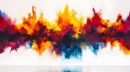 Fototapeta premium Vibrant Abstract Color Explosion Paint Splash Background