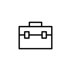 Briefcase icon logo design. suitcase sign and symbol. luggage symbol.