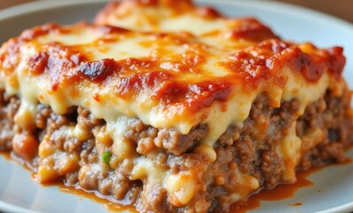 Delicious homemade lasagna dish