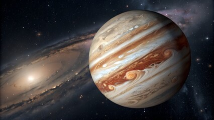 Jupiter like Gas Giant Exo Planet in Cosmic Setting