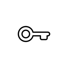 Key icon logo design. Key sign and symbol.