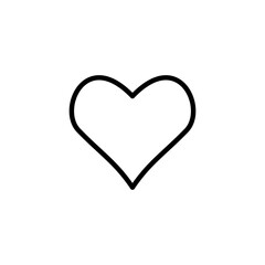 Love icon logo design. Heart sign and symbol. Like icon vector.