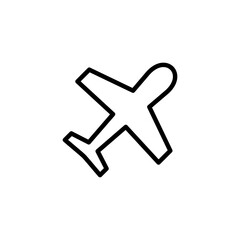 Plane icon logo design. Airplane sign and symbol. Flight transport symbol. Travel sign. aeroplane