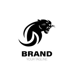Panther Logo. Panther Logo Design. Panther Logo Brand. Panther Logo Vector Design Isolated on White Background