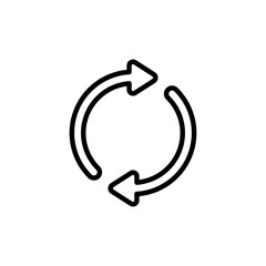 Refresh icon logo design. Reload sign and symbol. Update icon.