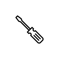 Screwdriver icon logo design. tools sign and symbol