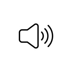 Speaker icon logo design. volume sign and symbol. loudspeaker icon. sound symbol