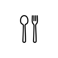 spoon and fork icon logo design. spoon, fork and knife icon vector. restaurant sign and symbol