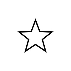 Star icon logo design. rating sign and symbol. favourite star icon