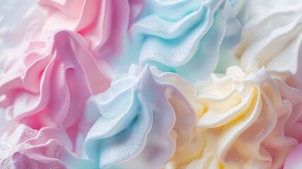 pastel-colored ice cream texture with gentle swirls background