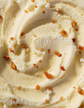 Textura de helado de nuez