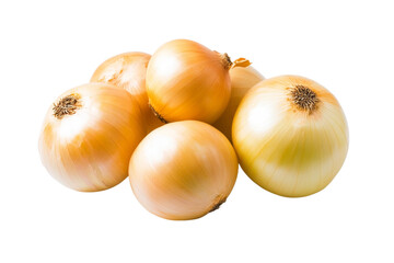 Bunch of onions are piled on top of each other, isolated