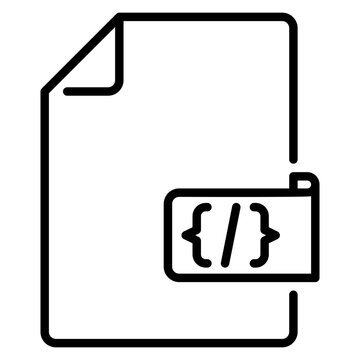 Coding Line Icon