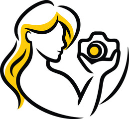 vector illustration of a girl with a smile