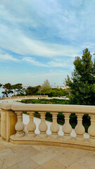 Elegant Garden View featuring Lush Greenery along with Beautiful Architectural Details