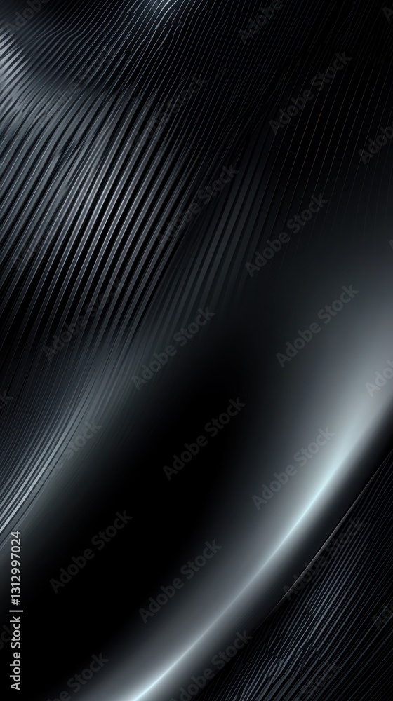 Poster abstract black and gray wave pattern with subtle textures