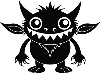 Vector illustration of cartoon monster