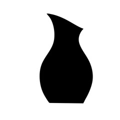 Ancient black ceramic vase
