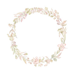 floral frame with flowers