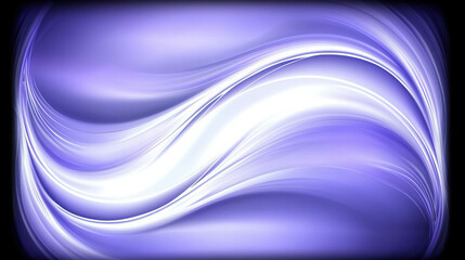 Naklejka premium Smooth Abstract Waves in Soft Lilac and White Shades for Background or Wallpaper Use