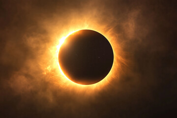 solar eclipse phenomenon in space