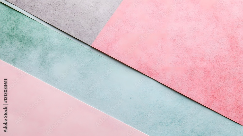 Poster abstract pastel color block background texture