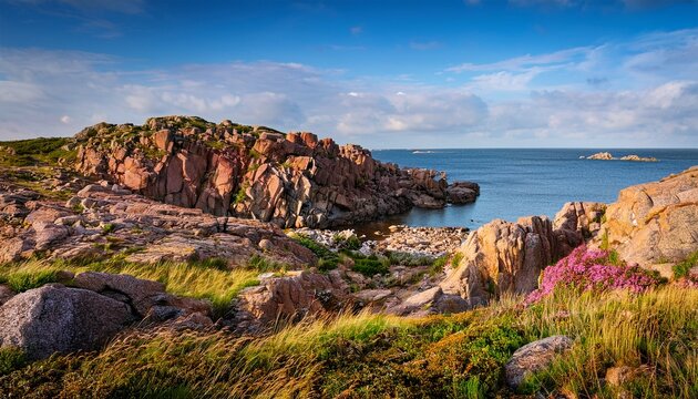 landscape at kullaberg nature reserve in sweden