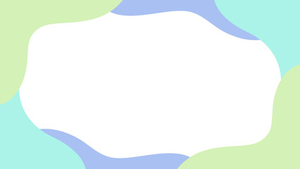 曲線のポップな背景フレーム